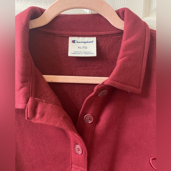 Champion button up sweatshirt - Picture 3 of 5